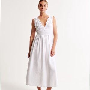 NWT Abercrombie White Midi Dress